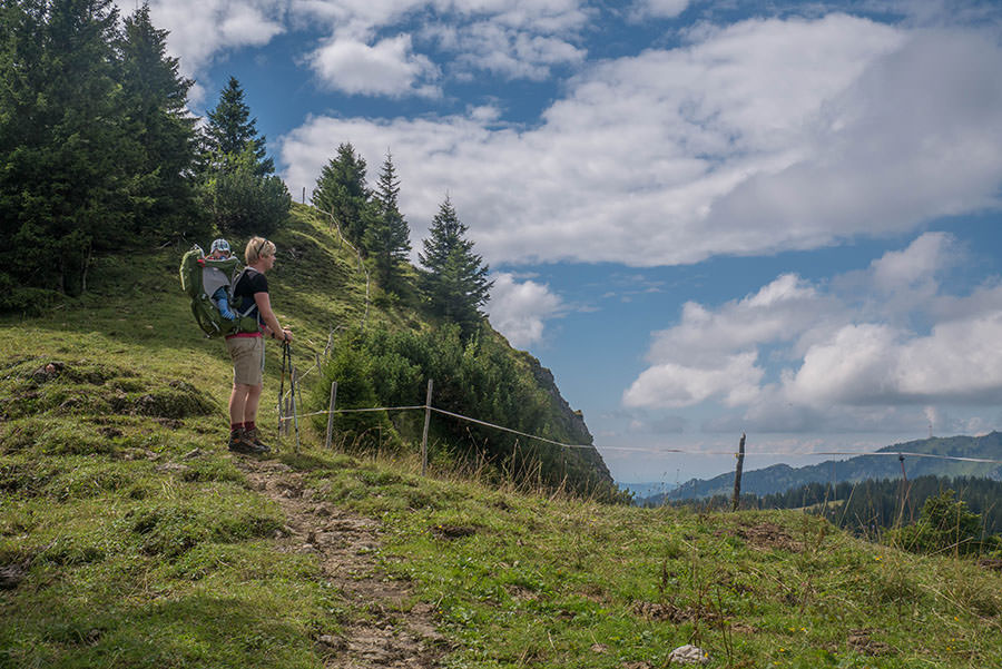 Oberjoch Wandern - Wanderung zum Spieser - Aussicht Christian